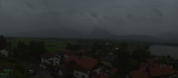 Archiv Foto Webcam Hopfensee - Blick Richtung Schloss Neuschwanstein 19:00
