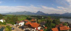 Archiv Foto Webcam Hopfensee - Blick Richtung Schloss Neuschwanstein 17:00