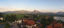 Archiv Foto Webcam Hopfensee - Blick Richtung Schloss Neuschwanstein 19:00
