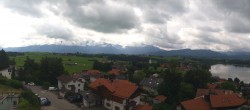 Archiv Foto Webcam Hopfensee - Blick Richtung Schloss Neuschwanstein 09:00