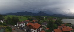 Archiv Foto Webcam Hopfensee - Blick Richtung Schloss Neuschwanstein 19:00