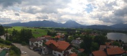 Archiv Foto Webcam Hopfensee - Blick Richtung Schloss Neuschwanstein 11:00