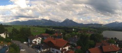 Archiv Foto Webcam Hopfensee - Blick Richtung Schloss Neuschwanstein 17:00
