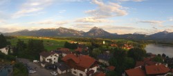Archiv Foto Webcam Hopfensee - Blick Richtung Schloss Neuschwanstein 19:00