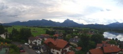 Archiv Foto Webcam Hopfensee - Blick Richtung Schloss Neuschwanstein 19:00