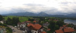 Archiv Foto Webcam Hopfensee - Blick Richtung Schloss Neuschwanstein 17:00