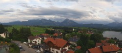 Archiv Foto Webcam Hopfensee - Blick Richtung Schloss Neuschwanstein 19:00