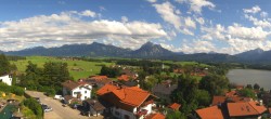 Archiv Foto Webcam Hopfensee - Blick Richtung Schloss Neuschwanstein 15:00