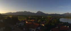 Archived image Webcam Hopfensee - View to Neuschwanstein Castle 05:00