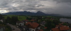 Archiv Foto Webcam Hopfensee - Blick Richtung Schloss Neuschwanstein 01:00