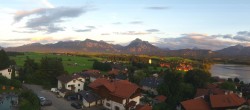 Archiv Foto Webcam Hopfensee - Blick Richtung Schloss Neuschwanstein 19:00