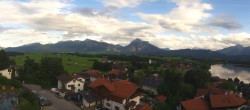 Archived image Webcam Hopfensee - View to Neuschwanstein Castle 17:00
