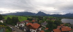 Archiv Foto Webcam Hopfensee - Blick Richtung Schloss Neuschwanstein 17:00