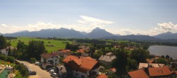 Archiv Foto Webcam Hopfensee - Blick Richtung Schloss Neuschwanstein 11:00