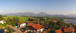 Archiv Foto Webcam Hopfensee - Blick Richtung Schloss Neuschwanstein 18:00