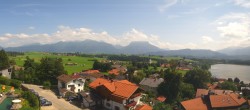 Archived image Webcam Hopfensee - View to Neuschwanstein Castle 13:00