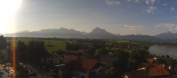 Archiv Foto Webcam Hopfensee - Blick Richtung Schloss Neuschwanstein 08:00