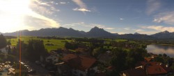 Archiv Foto Webcam Hopfensee - Blick Richtung Schloss Neuschwanstein 07:00