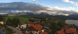 Archiv Foto Webcam Hopfensee - Blick Richtung Schloss Neuschwanstein 17:00