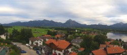 Archiv Foto Webcam Hopfensee - Blick Richtung Schloss Neuschwanstein 17:00