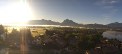 Archiv Foto Webcam Hopfensee - Blick Richtung Schloss Neuschwanstein 07:00