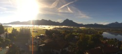 Archiv Foto Webcam Hopfensee - Blick Richtung Schloss Neuschwanstein 08:00