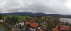 Archived image Webcam Hopfensee - View to Neuschwanstein Castle 09:00