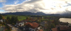 Archived image Webcam Hopfensee - View to Neuschwanstein Castle 11:00