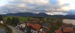 Archived image Webcam Hopfensee - View to Neuschwanstein Castle 15:00