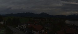 Archiv Foto Webcam Hopfensee - Blick Richtung Schloss Neuschwanstein 17:00