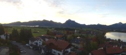 Archiv Foto Webcam Hopfensee - Blick Richtung Schloss Neuschwanstein 06:00