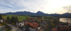 Archiv Foto Webcam Hopfensee - Blick Richtung Schloss Neuschwanstein 11:00