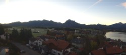 Archiv Foto Webcam Hopfensee - Blick Richtung Schloss Neuschwanstein 06:00