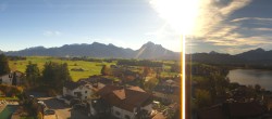 Archiv Foto Webcam Hopfensee - Blick Richtung Schloss Neuschwanstein 09:00
