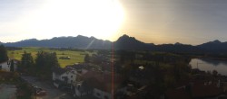 Archiv Foto Webcam Hopfensee - Blick Richtung Schloss Neuschwanstein 08:00