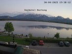 Archiv Foto Webcam Seehotel Hartung am Hopfensee 19:00