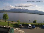 Archived image Webcam Seehotel Hartung at Hopfensee 17:00