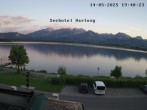 Archived image Webcam Seehotel Hartung at Hopfensee 19:00