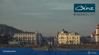 Archiv Foto Webcam Ostseebad Binz: Strandblick Fischerstrand, Promenade und Kurhaus 07:00