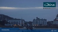 Archiv Foto Webcam Ostseebad Binz: Strandblick Fischerstrand, Promenade und Kurhaus 18:00