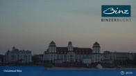 Archiv Foto Webcam Ostseebad Binz: Strandblick Fischerstrand, Promenade und Kurhaus 20:00