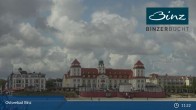 Archiv Foto Webcam Ostseebad Binz: Strandblick Fischerstrand, Promenade und Kurhaus 10:00