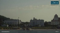 Archiv Foto Webcam Ostseebad Binz: Strandblick Fischerstrand, Promenade und Kurhaus 18:00