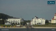 Archiv Foto Webcam Ostseebad Binz: Strandblick Fischerstrand, Promenade und Kurhaus 08:00