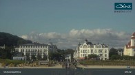 Archiv Foto Webcam Ostseebad Binz: Strandblick Fischerstrand, Promenade und Kurhaus 08:00