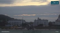 Archiv Foto Webcam Ostseebad Binz: Strandblick Fischerstrand, Promenade und Kurhaus 20:00