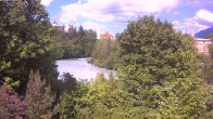 Archiv Foto Webcam Füssen: Blick auf Lech und Hohes Schloss 15:00