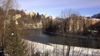 Archiv Foto Webcam Füssen: Blick auf Lech und Hohes Schloss 11:00