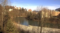 Archiv Foto Webcam Füssen: Blick auf Lech und Hohes Schloss 13:00