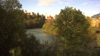 Archiv Foto Webcam Füssen: Blick auf Lech und Hohes Schloss 17:00